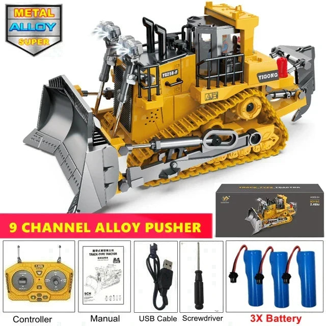 Remote Control Excavator Toy 4WD Construction Vehicle Battery Included Kids Gift Fall 2025