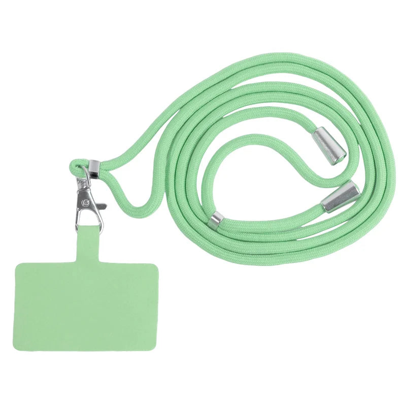 Adjustable Detachable Phone Lanyard with Card Holder &amp; Carabiner - 13 colours, Nylon Strap Accessory