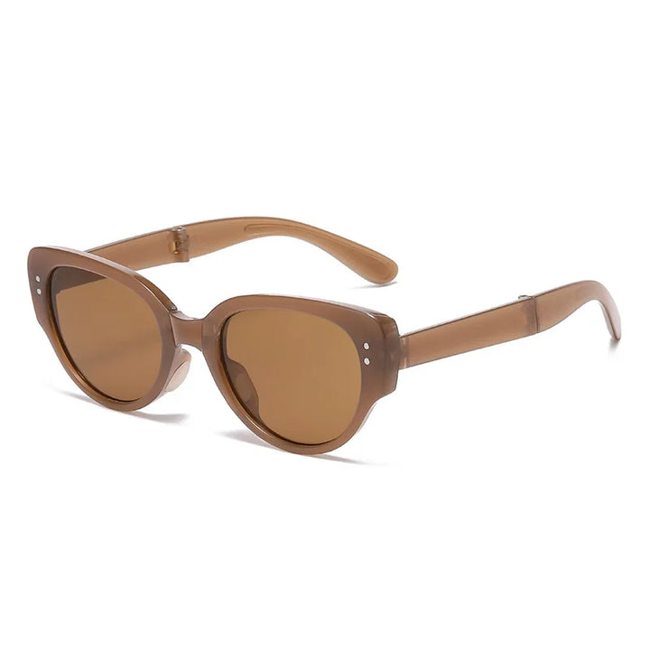 Cat Eye Sunglasses Foldable Narrow Frame Fall 2026 UV Protection Fashion Accessory