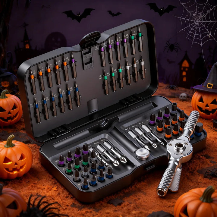 Screwdriver Bit Set Magnetic Chrome-Vanadium Steel Hand Tool Kit For Home Repairs Fall 2025 Gift Idea