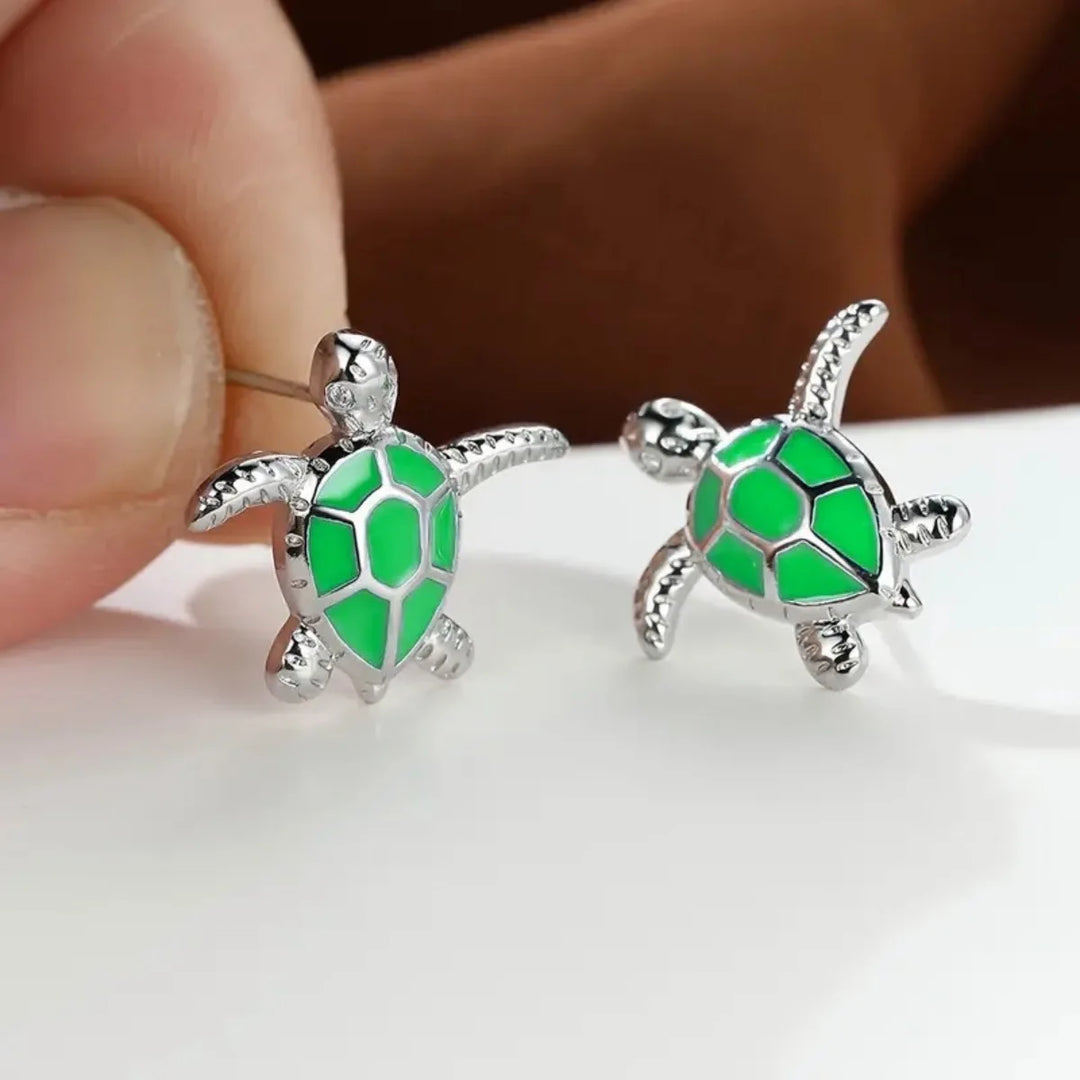 Sea Turtle Stud Earrings Cute Animal Jewelry Trend 2026 Summer Accessory Gift Idea For Ocean Lovers