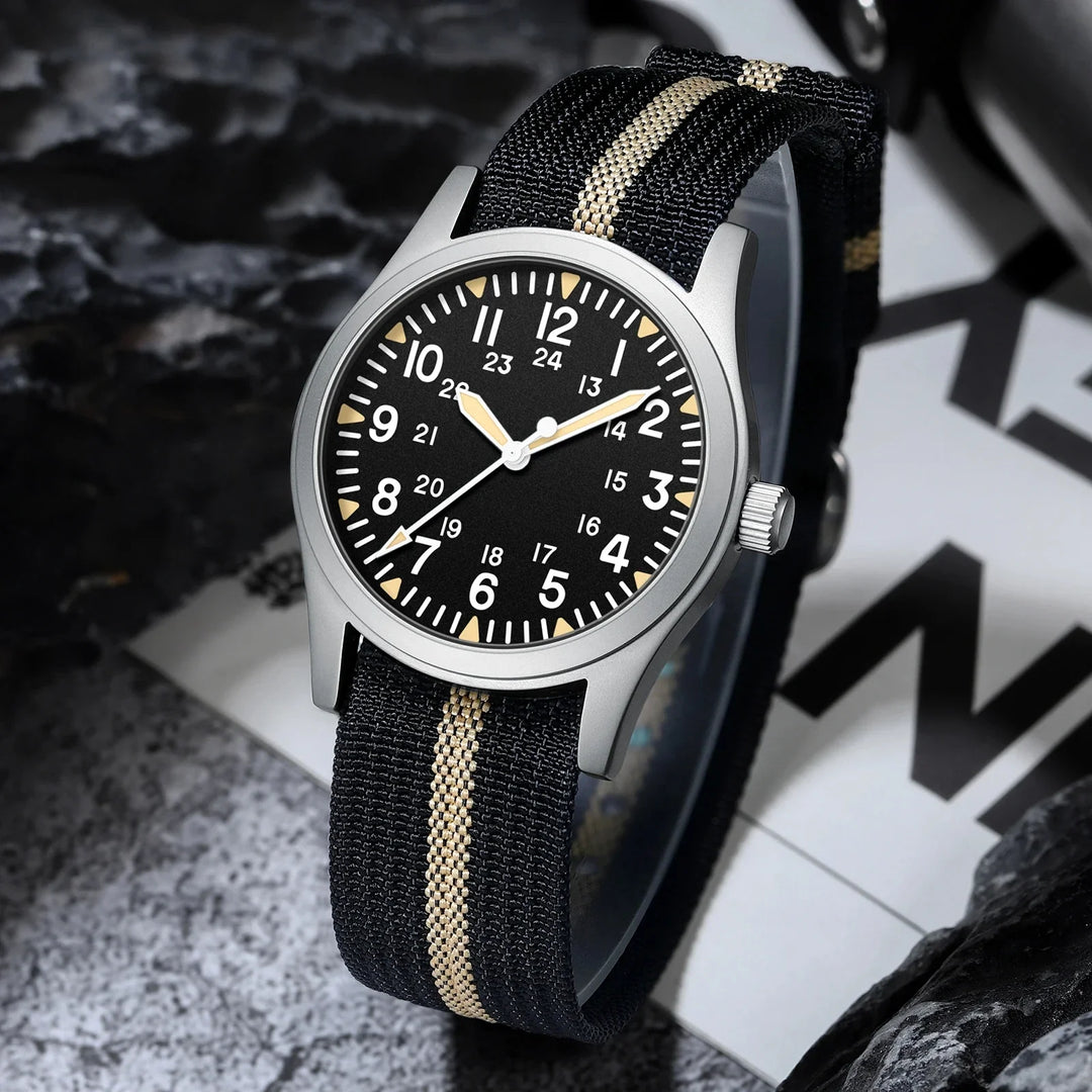 Military Quartz Field Watch 37mm Sapphire Fall 2025