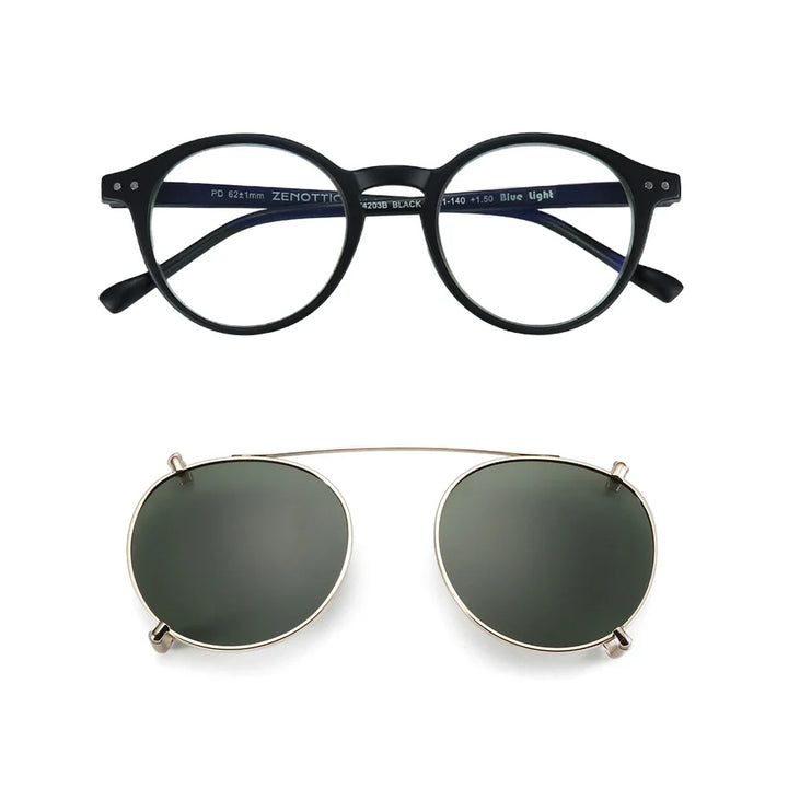 Clip On Sunglasses Retro Round Frames Anti Blue Light Polarizing Clip Ons Summer 2026