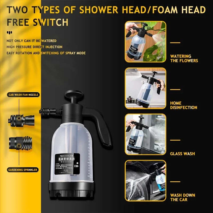Car Wash Foam Sprayer Bottle Manual Air Pressure Gun