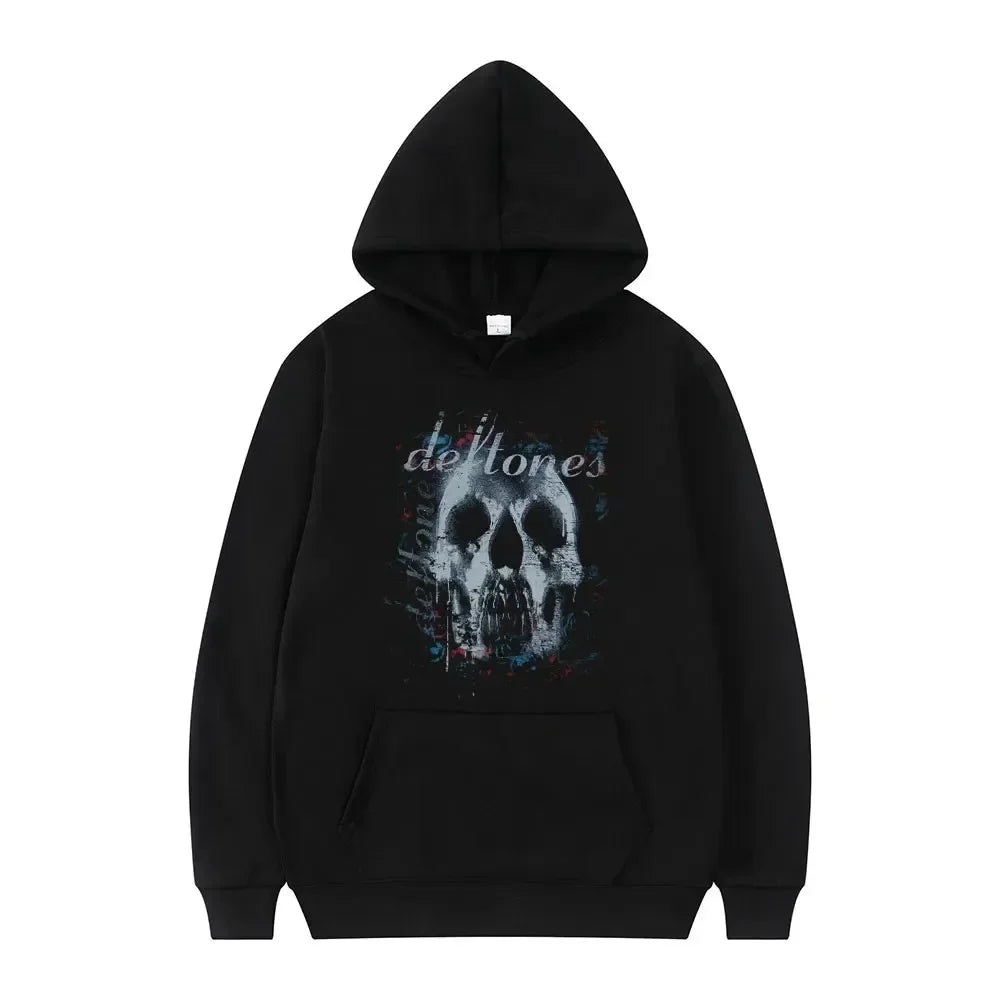 Oversized Unisex Hoodie - Retro Punk, Polyester, Street