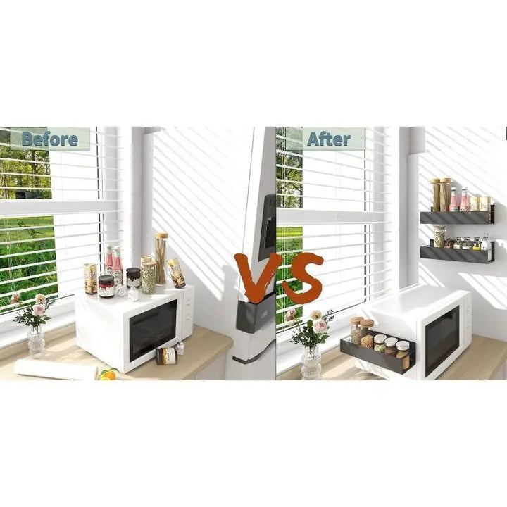 Magnetic Refrigerator Shelf Organizer Rack Space Saving