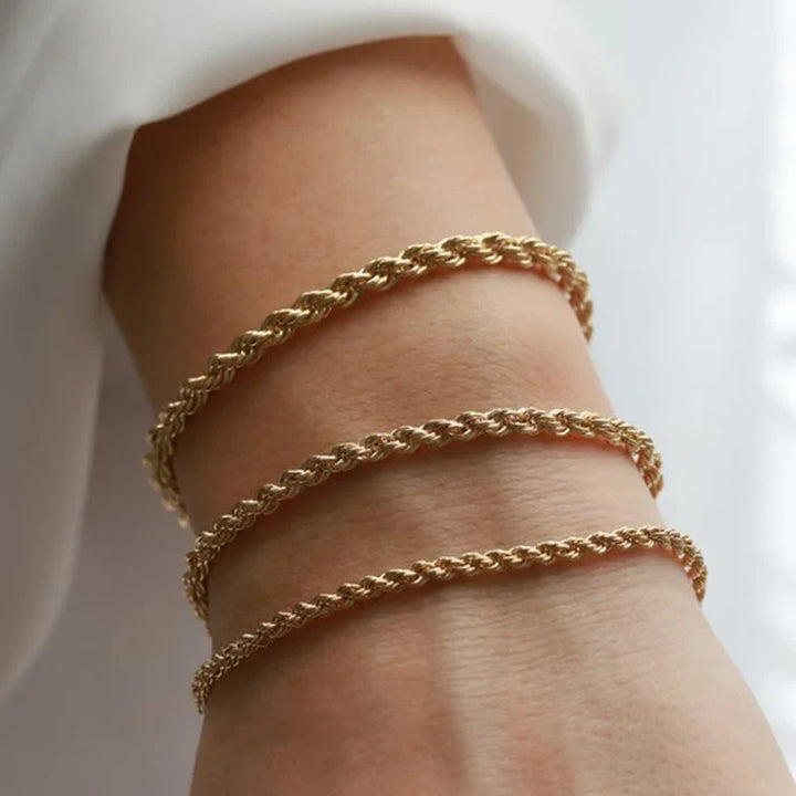 Stainless Steel Rope Chain Bracelet Twisted Singapore