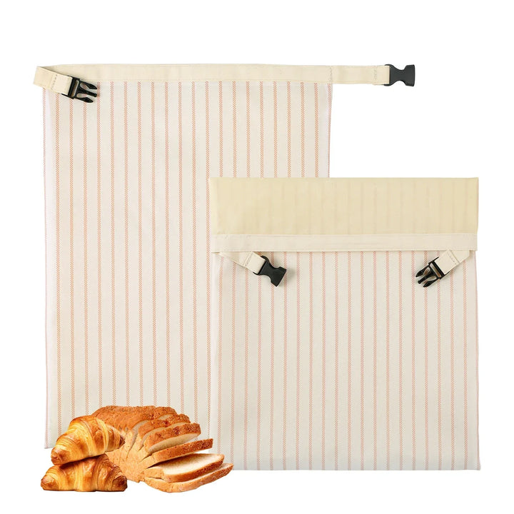 Beeswax Bread Bags 2-Pack Oxford Cloth – Eco-Friendly Reusable Food Storage Fermentation Bags 2026