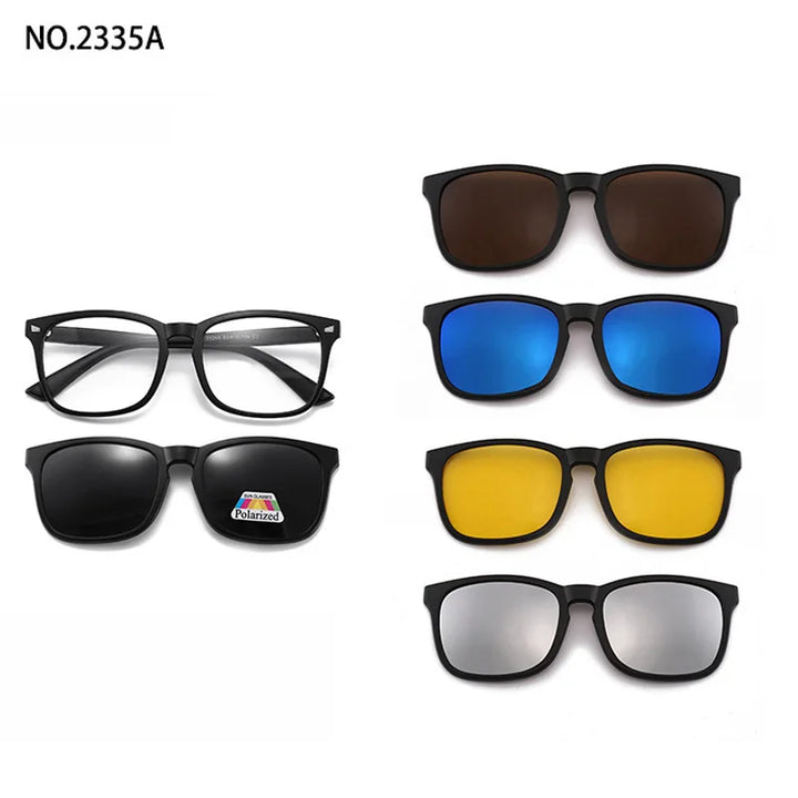 Magnetic Clip Sunglasses Interchangeable Lens Set 5 Lenses Polarized Prescription Ready Summer 2026 Gift