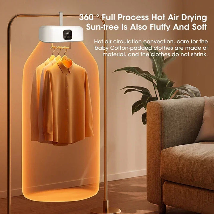 Mini Portable Electric Dryer - Foldable Fast Drying Household Cabinet for Travel