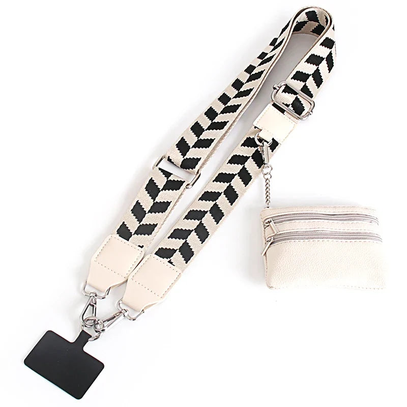 Phone Lanyard With Zipper Pocket And Storage Bag – Adjustable Wide Nylon Straps For Hands-Free Travel 2026