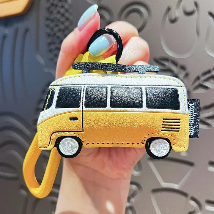 Leather Keychain Handmade Transportation Charm Gift 2025