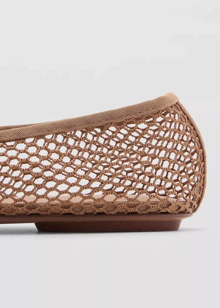 Breathable Women’s Ballet Flats - Mary Jane, Mesh, Summer