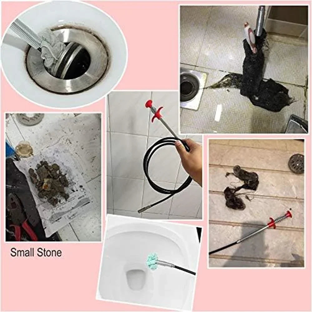 Drain Snake 22.5 Inch Flexible Sink Auger Kitchen Clog Remover Hair Debris Eco Friendly Home Repair Fall 2026