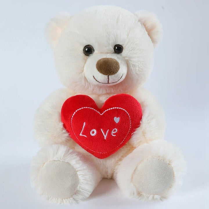 Teddy Bear Plush Toy Heart Hug Gift 2026 Valentine Gift For Kids Huggable Bear Soft Plush