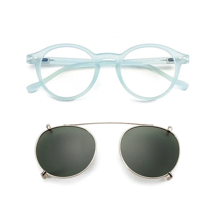 Clip On Sunglasses Retro Round Frames Anti Blue Light Polarizing Clip Ons Summer 2026