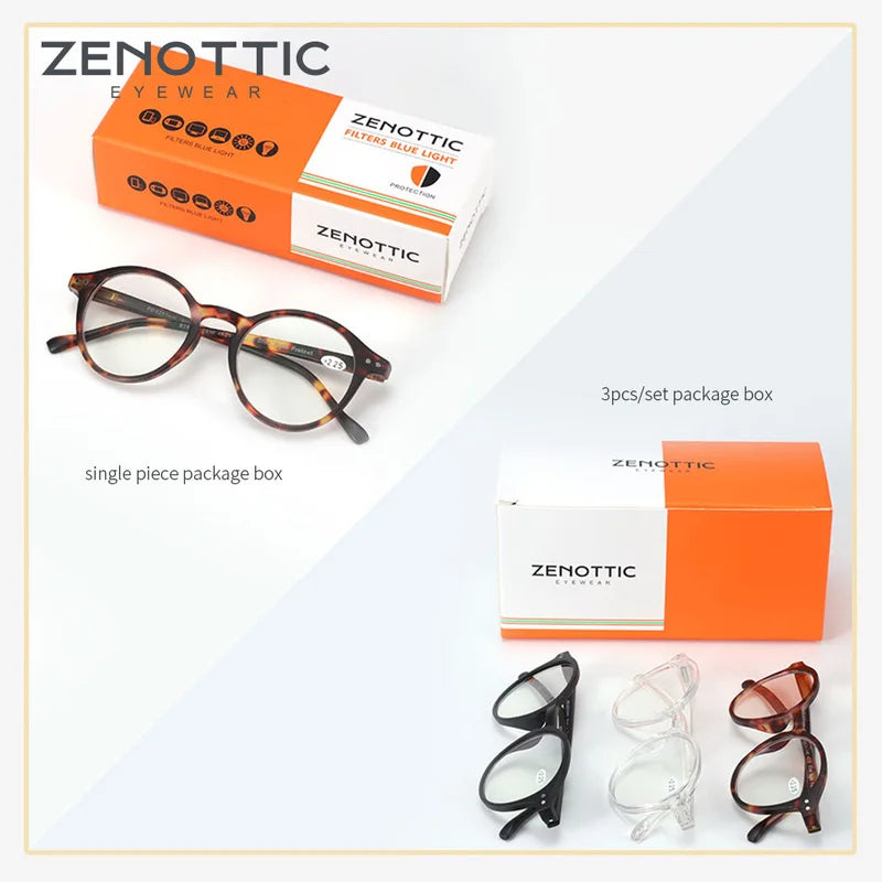 Blue Light Blocking Reading Glasses Presbyopic Computer Eyewear Anti-Glare Diopter 0 To 4.0 Back To School 2026