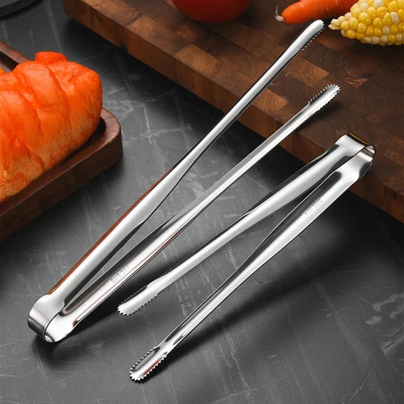 Stainless Steel BBQ Tongs Non-Slip Heat Resistant Grill Food Clip – Kitchen &amp; Outdoor 2026