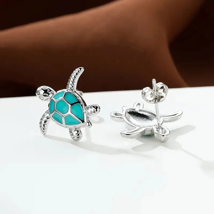 Sea Turtle Stud Earrings Cute Animal Jewelry Trend 2026 Summer Accessory Gift Idea For Ocean Lovers