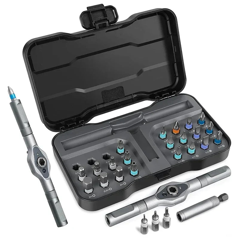 Screwdriver Bit Set Magnetic Chrome-Vanadium Steel Hand Tool Kit For Home Repairs Fall 2025 Gift Idea