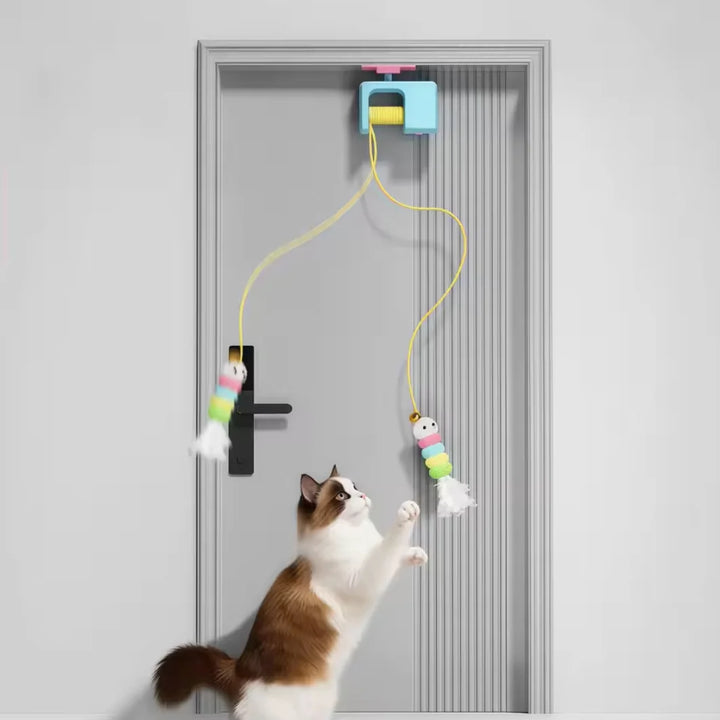 Rechargeable Cat Toy Interactive Hanging Door Bird Toy With Elastic Rope Stress Relief For Cats TikTok Viral Fall 2026