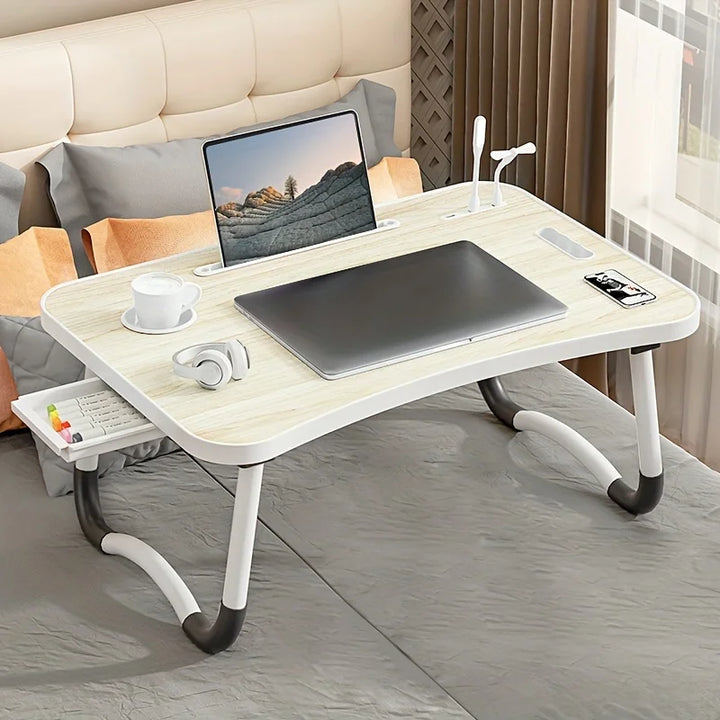 Bed Desk Liftable Folding Laptop Table for College Students and Children Study