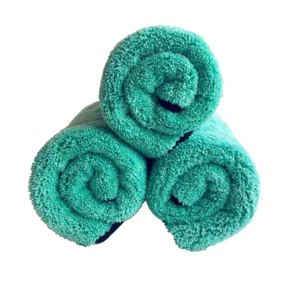 Microfiber Car Towel 38x38cm Deluxe Coral Fleece Ultra Absorbent Drying Cloth for Car Detailing TikTok Viral Fall 2025