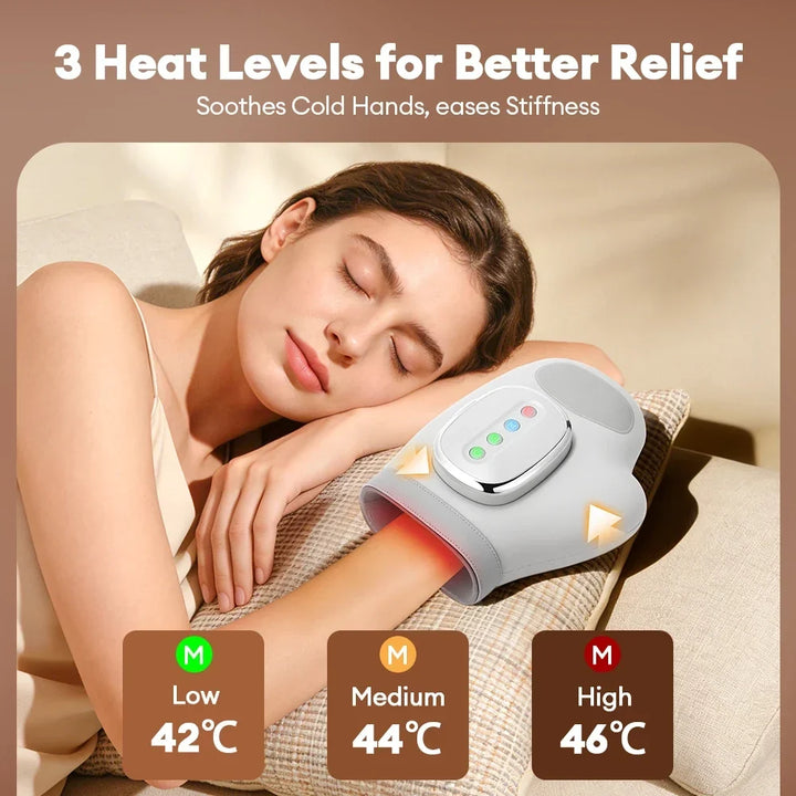 Electric Air Pressure Hand Massager – Finger Airbag Compress Thumb Acupoint Palm Kneading Glove 2026