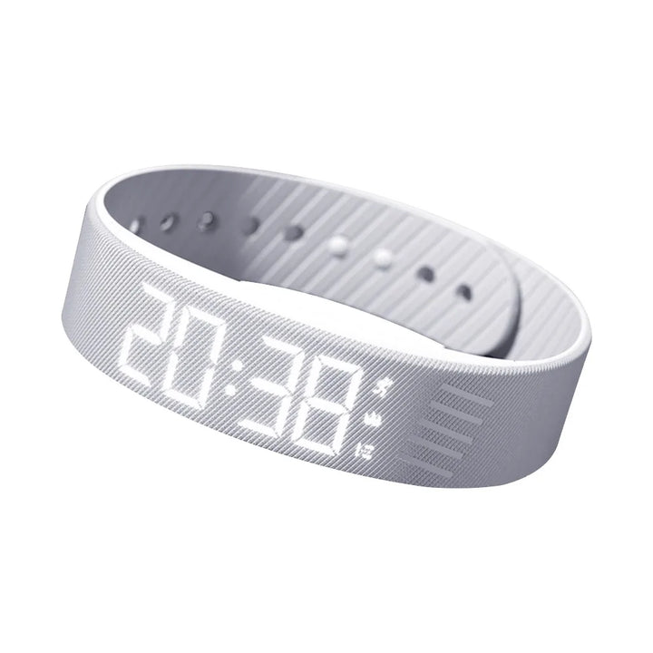 LED Digital Alarm Clock Bracelet Wristband Pedometer Waterproof Vibrating Alarm Summer 2026 Gift