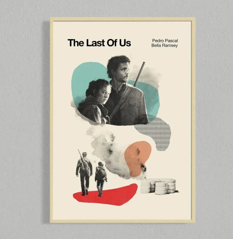 Retro Movie Poster Canvas Collage Mid Century Wall Art