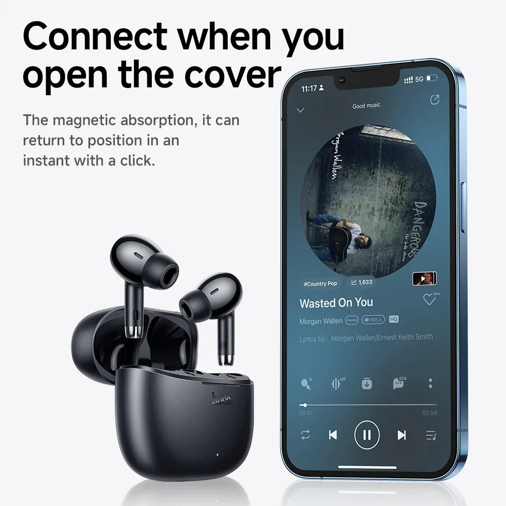 Wireless Bluetooth 5.3 earbuds – waterproof, USB-C charging, touch control, built-in mic 2026