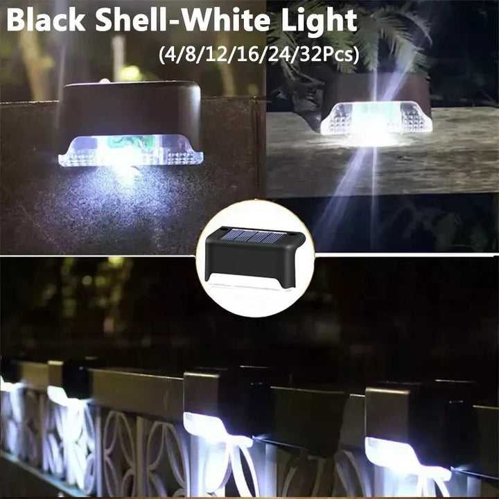 Solar Deck Lights Outdoor Waterproof LED Fence Lights for Patio Stairs Pathway Fall 2026 Eco Friendly