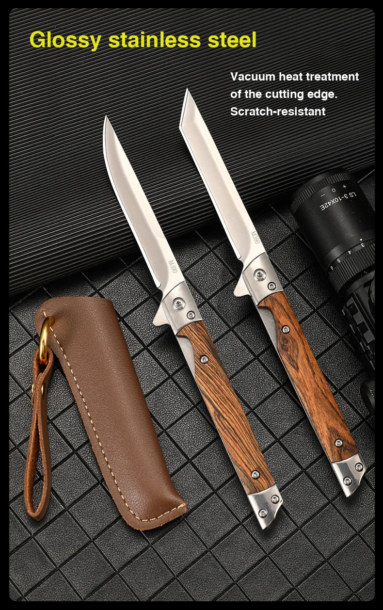 Damascus Pattern Folding Pocket Knife Stainless Steel – Outdoor Camping Multi-Purpose EDC 2026