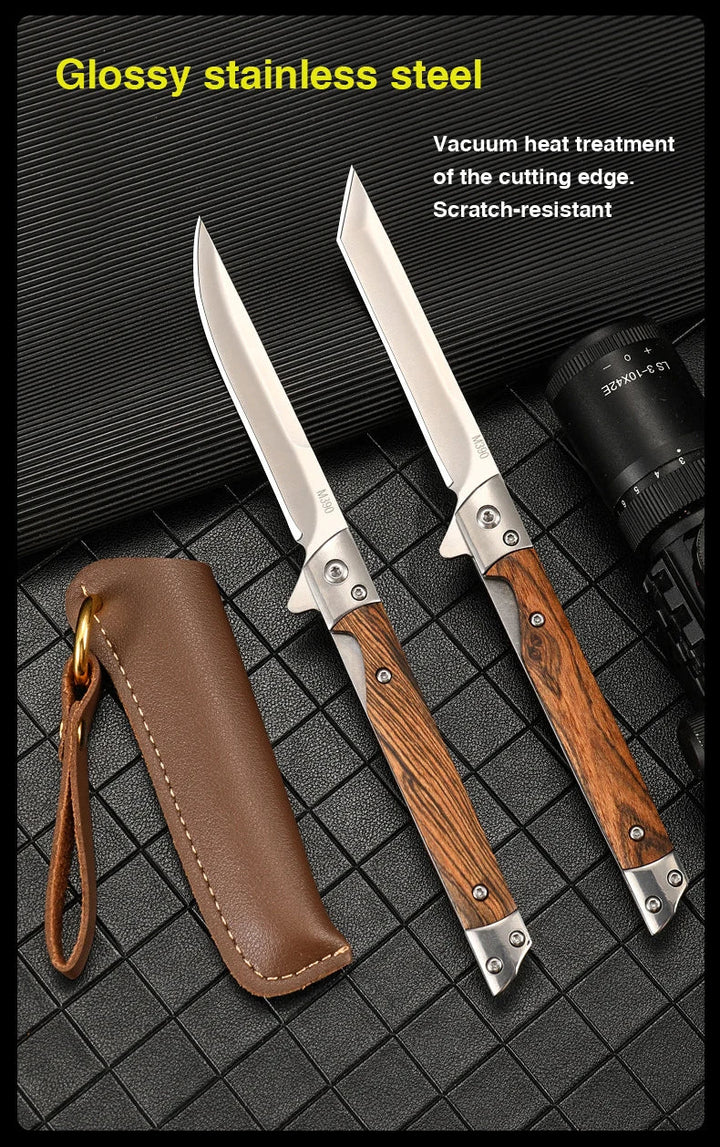 Damascus Pattern Folding Pocket Knife Stainless Steel – Outdoor Camping Multi-Purpose EDC 2026
