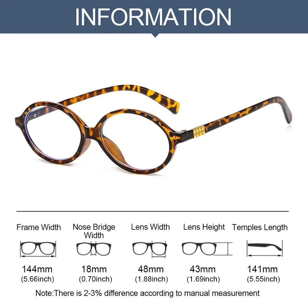 Blue Light Glasses Y2K Retro Oval Frame Eyeglasses For Reading And Computer Use, TikTok Viral 2026