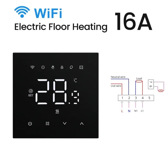 Smart Thermostat WiFi Autumn 2025 Heating And Boilers Voice Assistant Compatible Touchscreen Energy Saving
