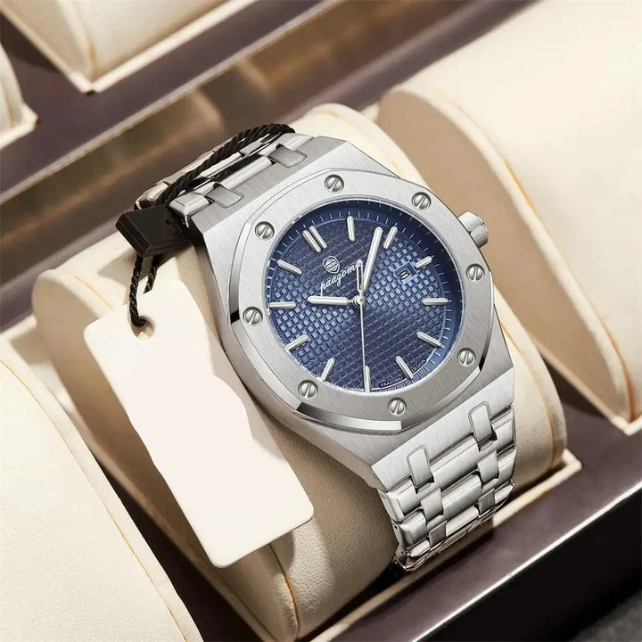 Quartz Stainless Steel Business Watch Waterproof Date
