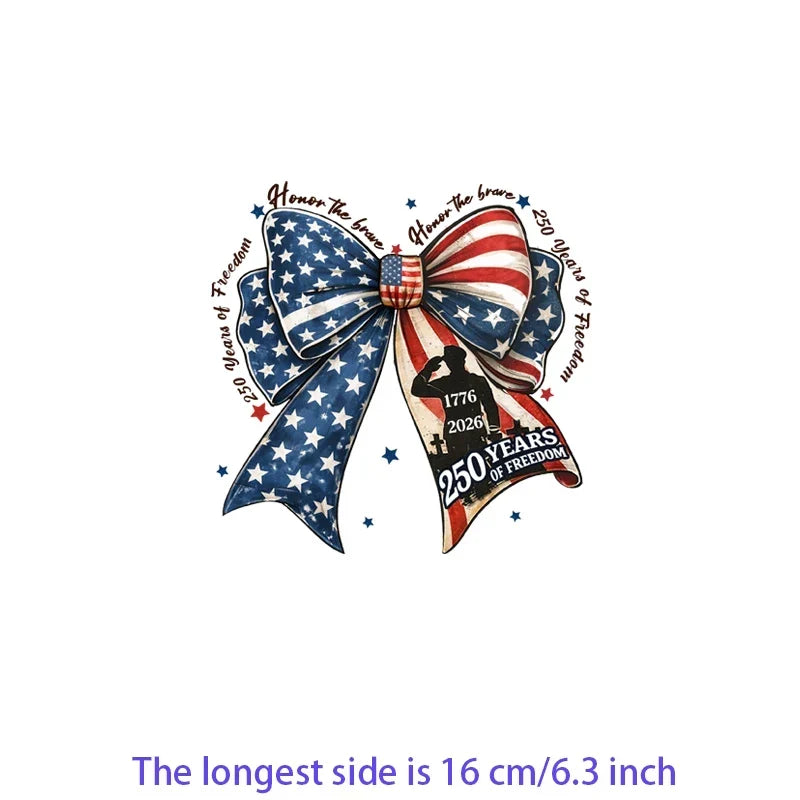 Iron On Patches USA Flag Bald Eagle Heat Transfer Set Patriotic 4th Of July DIY Clothing Decor 2026