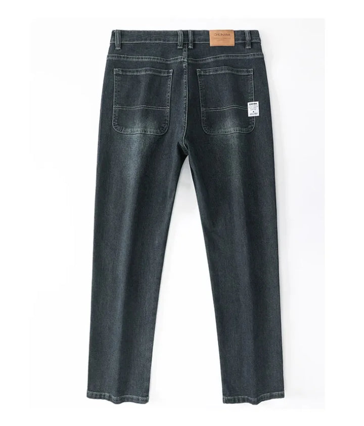 Stretchy Men’s Jeans - Wide Leg, Cotton, Business Casual