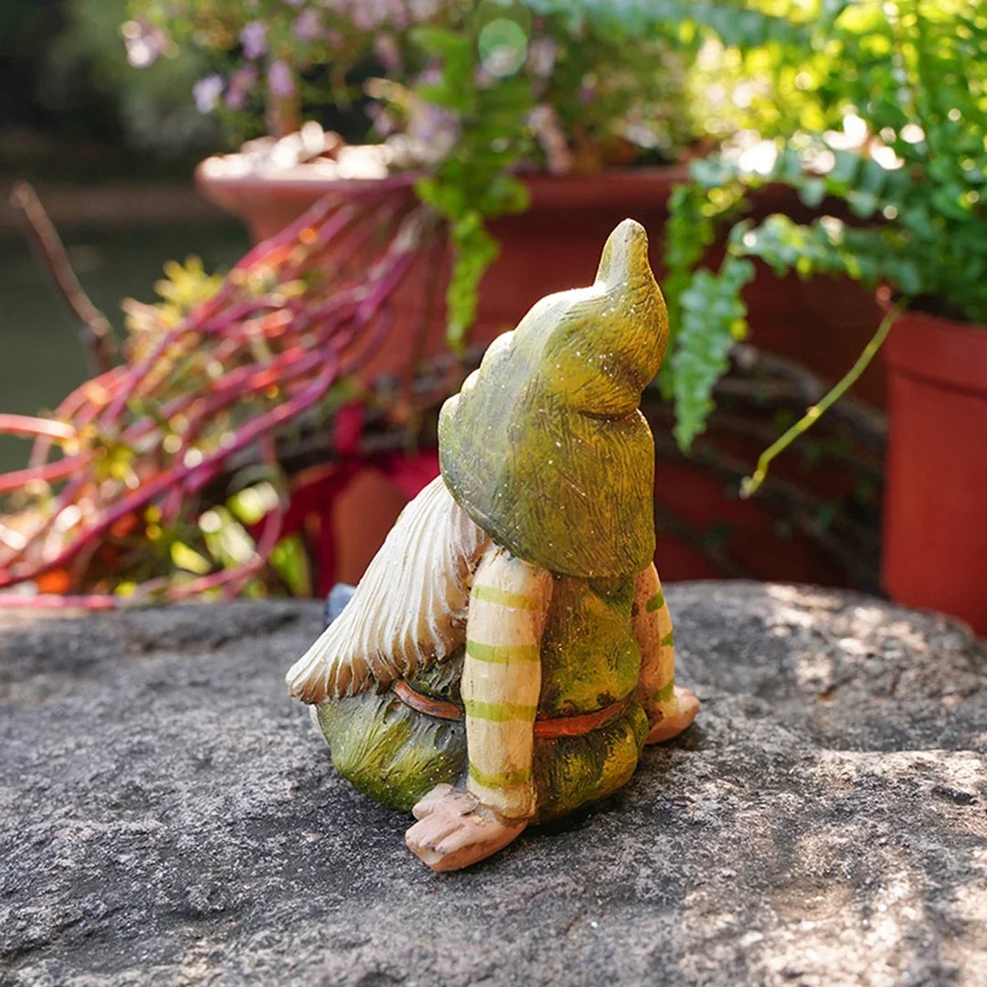 Garden Gnome Statue Resin Outdoor Decor Spring 2026 Gift Idea for Pots and Mini Landscapes