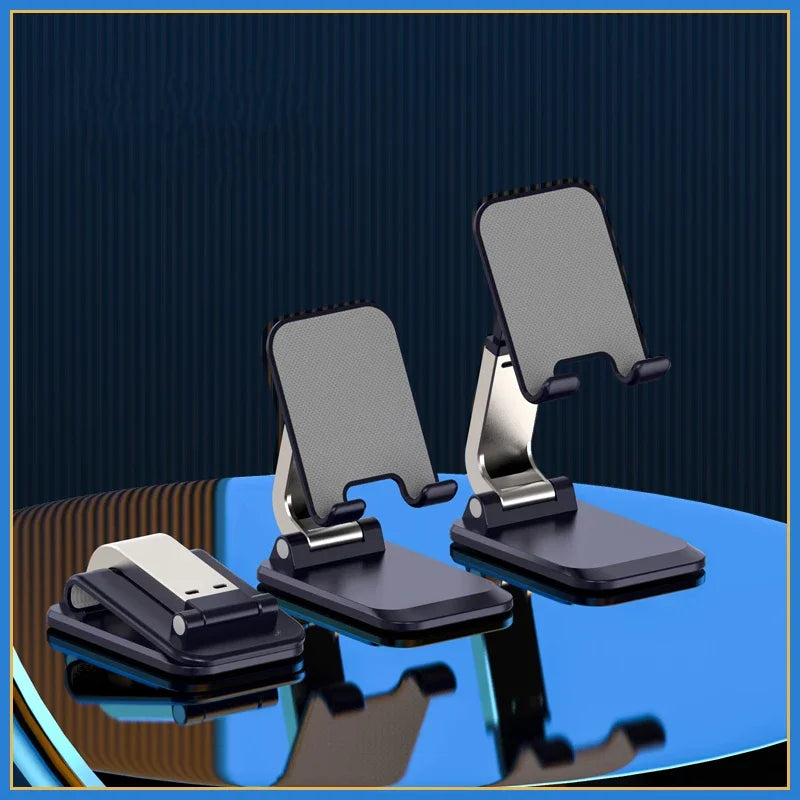 Foldable Aluminum Mobile Phone &amp; Tablet Stand - Ergonomic Desk Holder for iPad, iPhone, Adnroid Accessories
