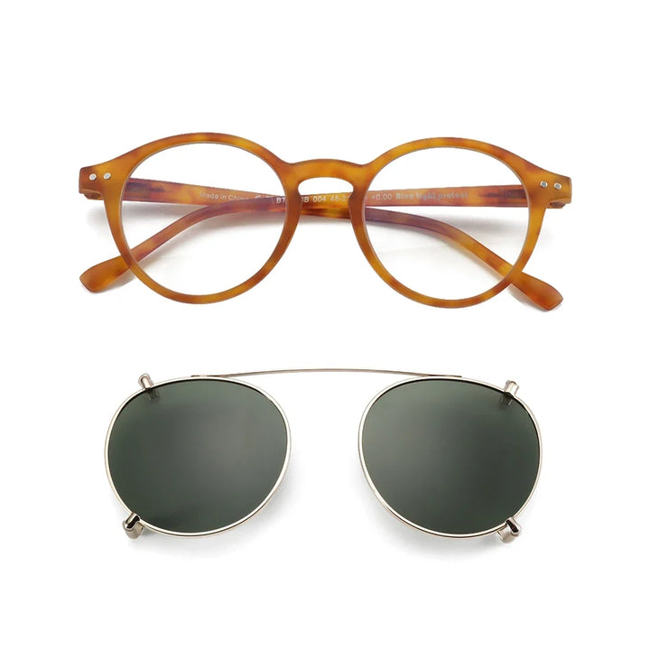 Clip On Sunglasses Retro Round Frames Anti Blue Light Polarizing Clip Ons Summer 2026