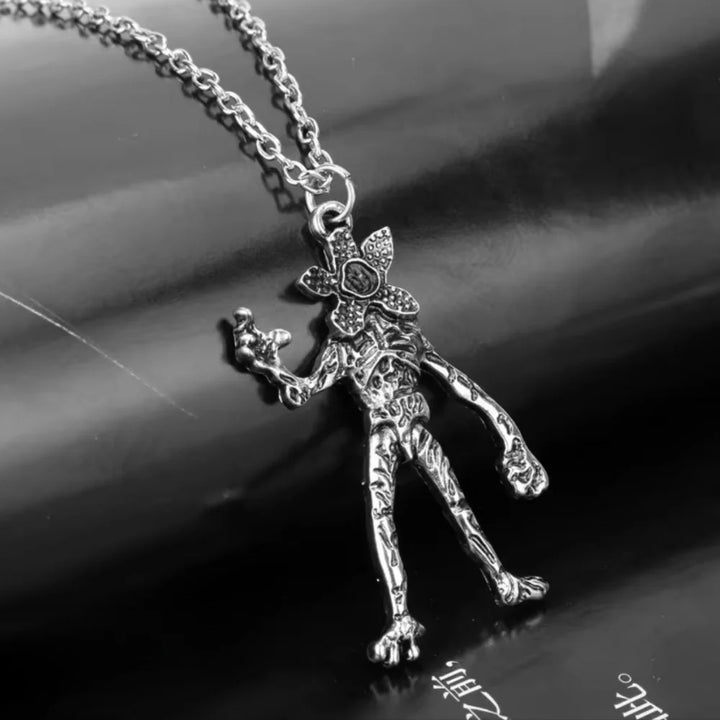 Monster Pendant Necklace 925 Sterling Silver Upside-Down Monster Charm Adjustable Valentine Gift 2026 Gift Ready