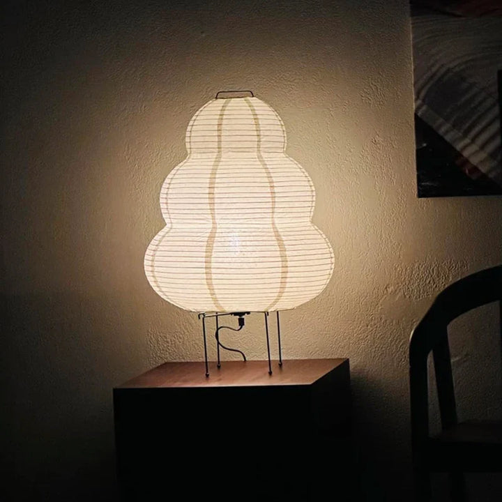 LED Rice Paper Lamp Tricolour Dimming Japanese Style