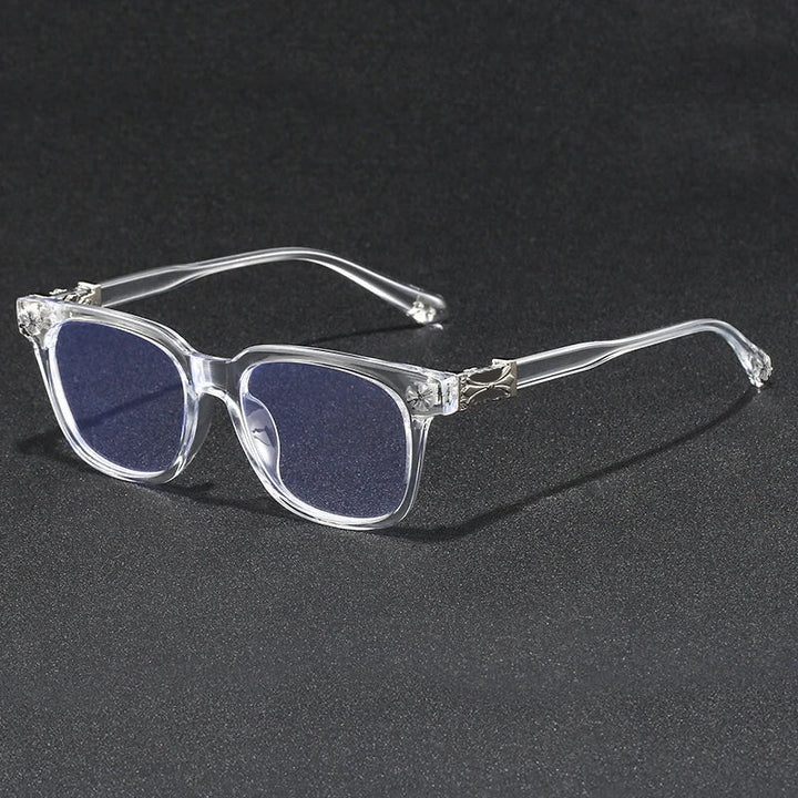 Blue Light Blocking Glasses - Oversized Frame Computer Eyewear With Rhinestone Decor, Fall 2026 Trend Gift