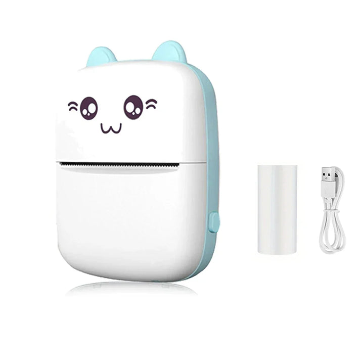 Mini HD Portable Label Thermal Printer - Bluetooth Pocket Printer for Students, Inkless Printing, Ideal Gift for Christmas