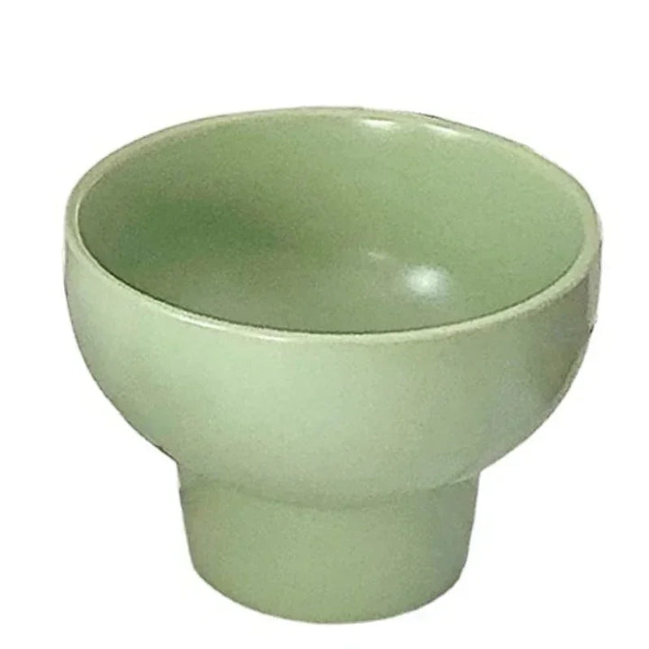 Ceramic Bowl 4 Inch Speckled White Retro Microwave Safe