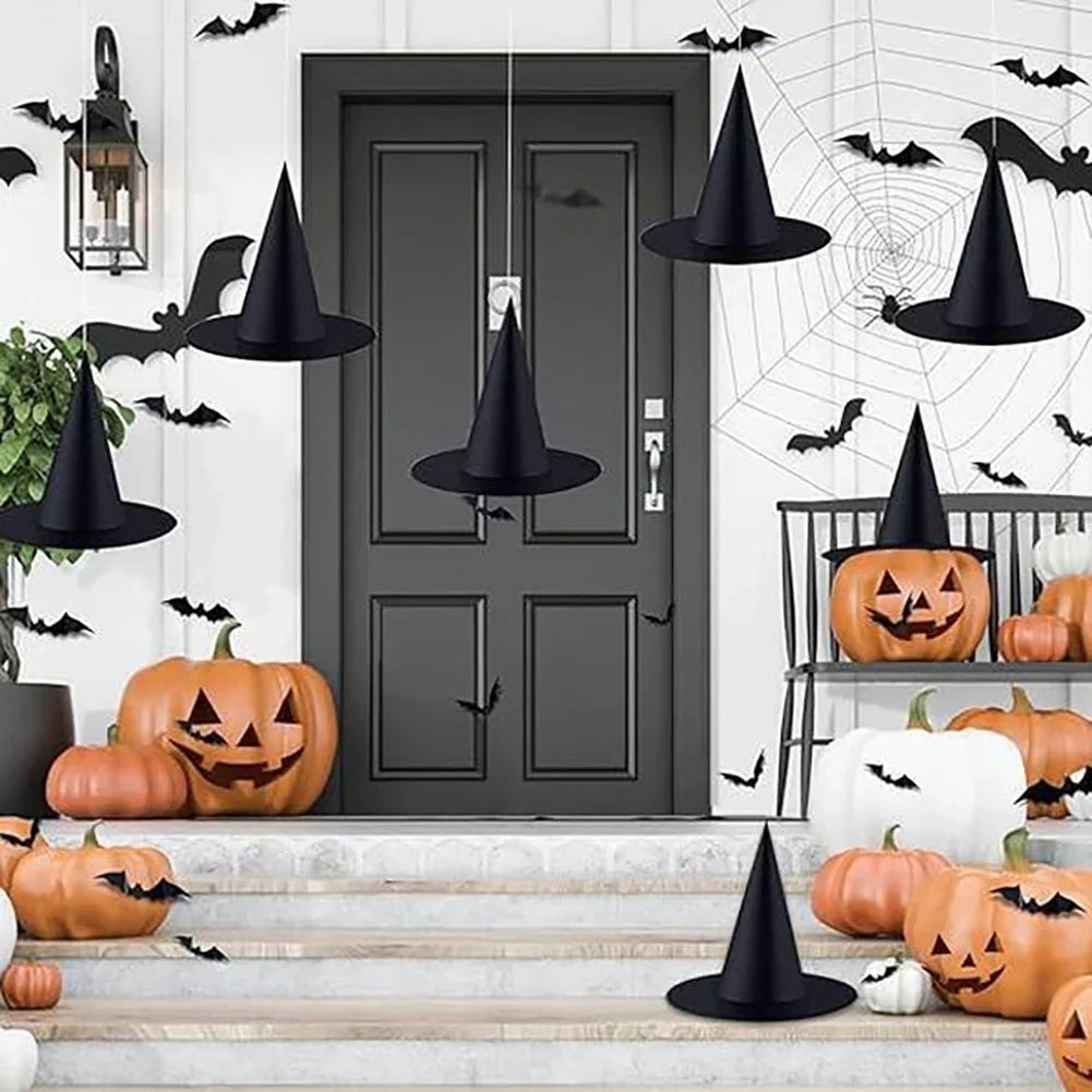 Witch Hats Hanging Decor Halloween Props Indoor Outdoor