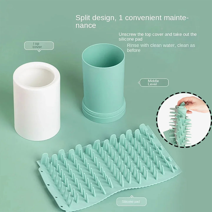 Soft Silicone Pet Paw Washer Cup - Quick Clean for Dogs &amp; Cats, Grooming Care Supplies