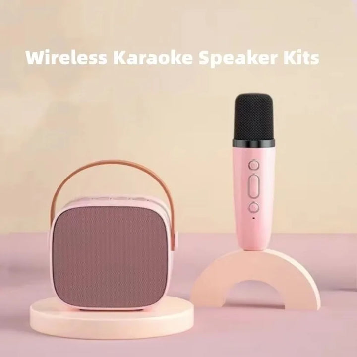 Karaoke Machine Portable Wireless Dual Microphones Bluetooth Speaker DSP System for Kids Party Gift TikTok Viral 2025